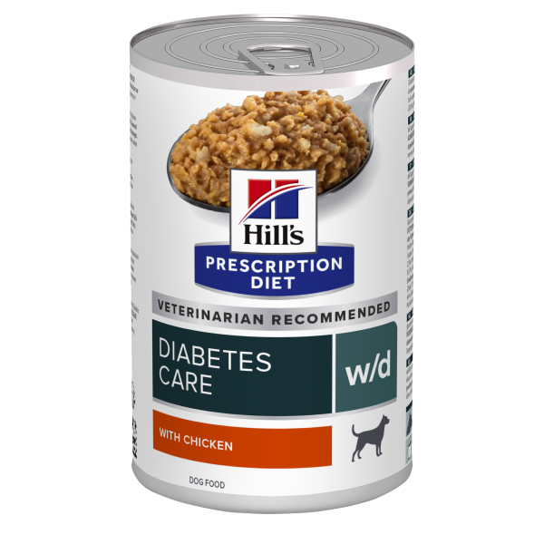 Hill's PRESCRIPTION DIET w/d Diabetes Care - лечебна мокра храна за кучета с диабет, с пилешко
