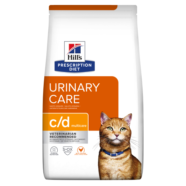 Hill's PRESCRIPTION DIET c/d Multicare Urinary Care - лечебна суха храна за котки с уринарни проблеми, с пилешко