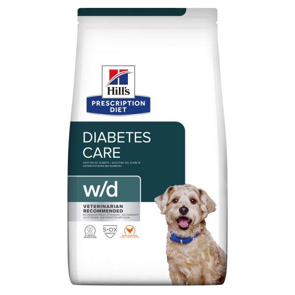 Hill's PRESCRIPTION DIET w/d Diabetes Care - лечебна суха храна за кучета с диабет, с пилешко