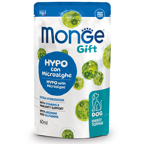 Monge Gift Energy Topping Hypo – енергиен топинг за кучета, хипоалергенен с микроводорасли