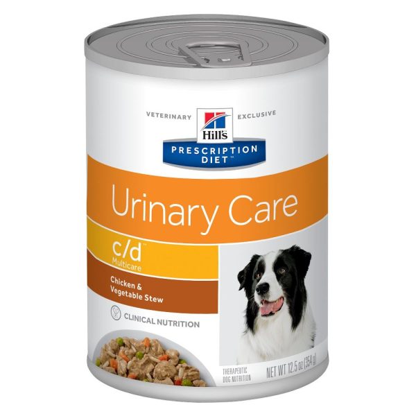 Prescription Diet Canine c/d задушено с пилешко и зеленчуци - за разтваряне струвитни уролити и профилактика на оксалатни уролити