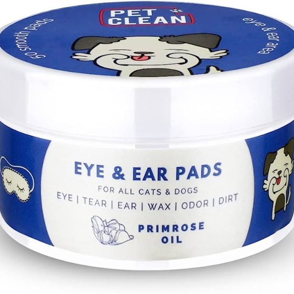PET Clean Eye and Ear Cleaning Pads for Dogs & Cats - Тампони за почистване на уши и около очите за кучета и котки